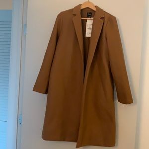 Zara Camel Color Coat, NWT